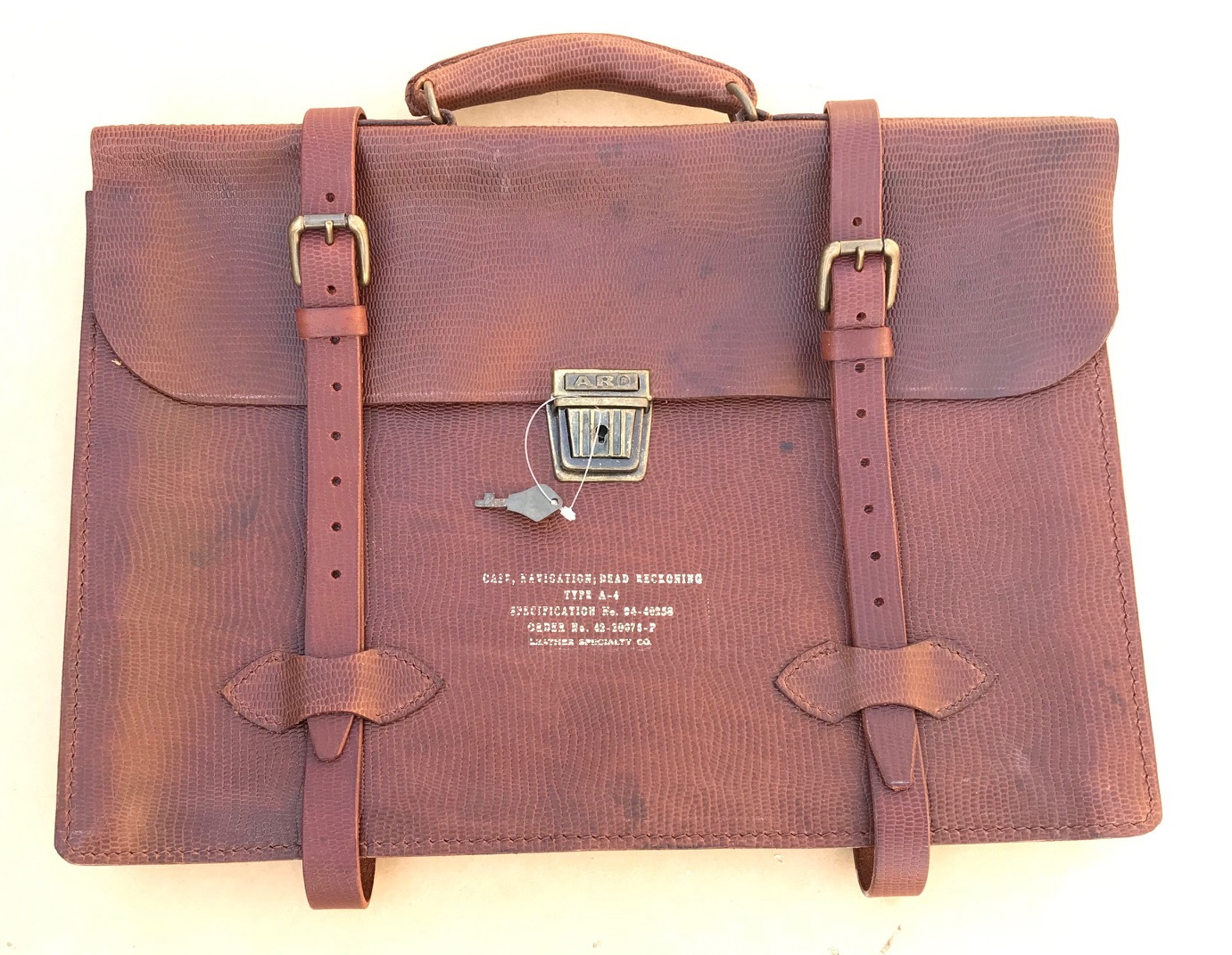 US AAF Type A-4 Leather Navigator Briefcase | What Price Glory
